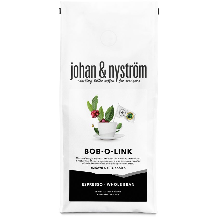 Johan & Nyström Bob-O-Link Brazil Espresso 500 g Coffee Beans