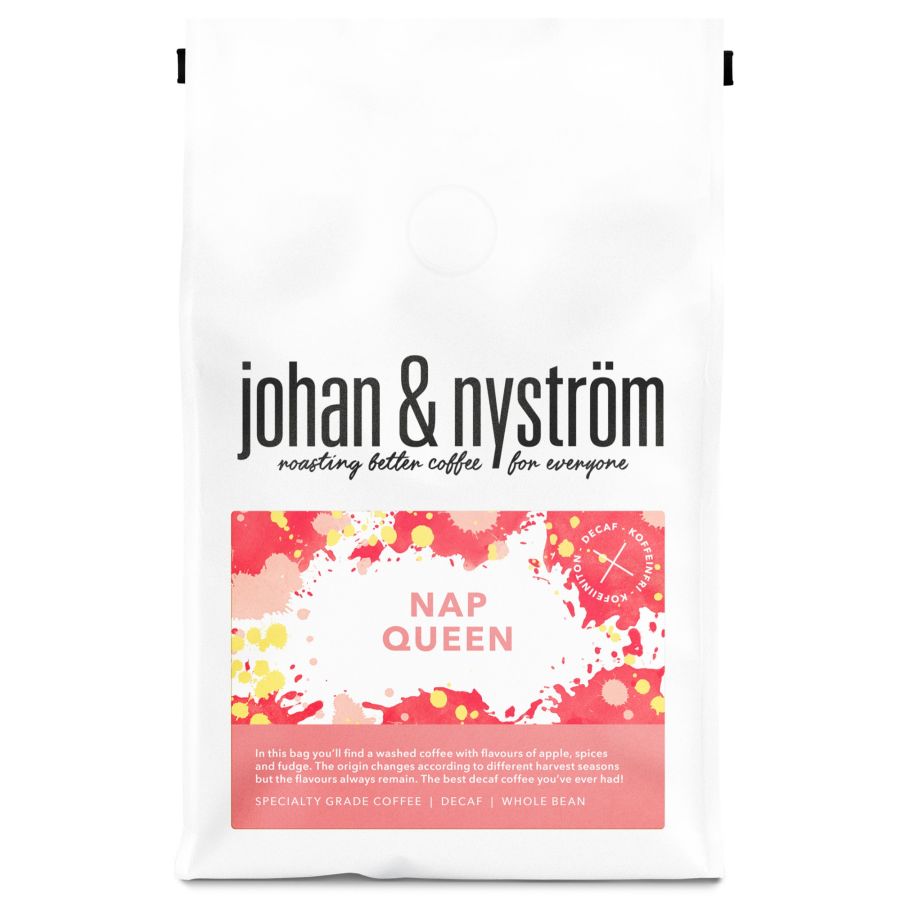 Johan & Nyström Nap Queen décaféiné 250 g Grains de café