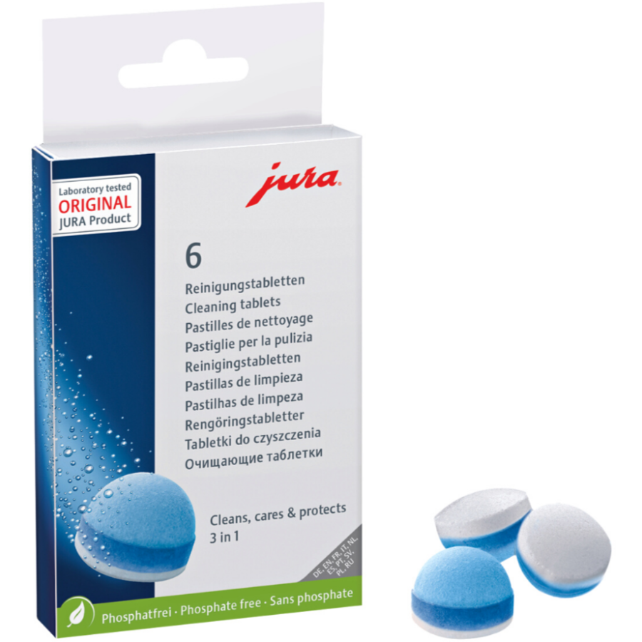 Jura 3-Phase pastilles de nettoyage 6 pcs