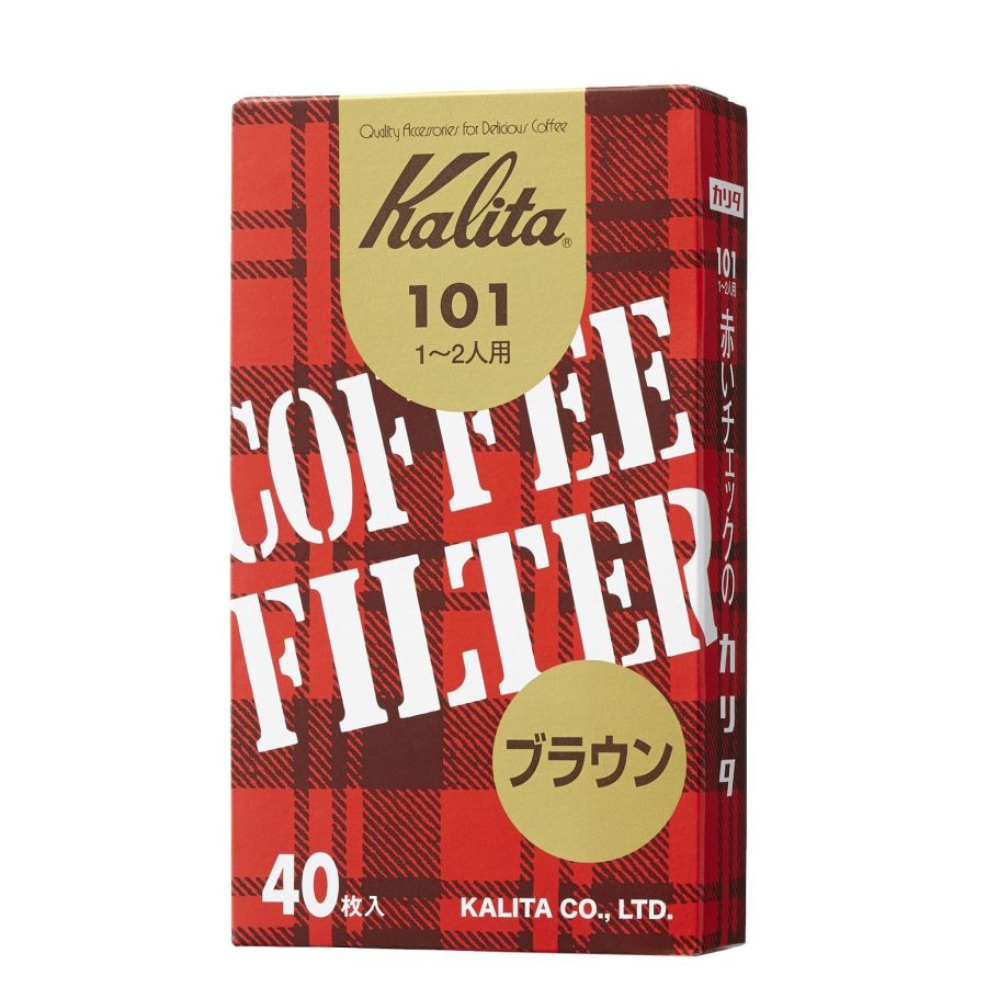 Kalita 101 filtros de papel para café, marrón 40 uds.