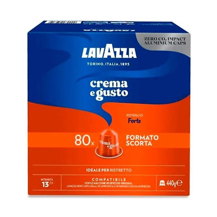 Lavazza Crema e Gusto Forte Nespresso-Compatible Coffee Capsule 80 pcs