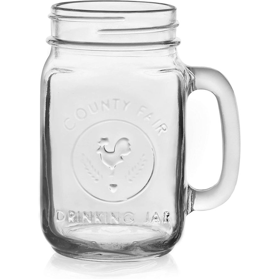 Libbey County Fair Drinking Jar 16 oz / 473 ml