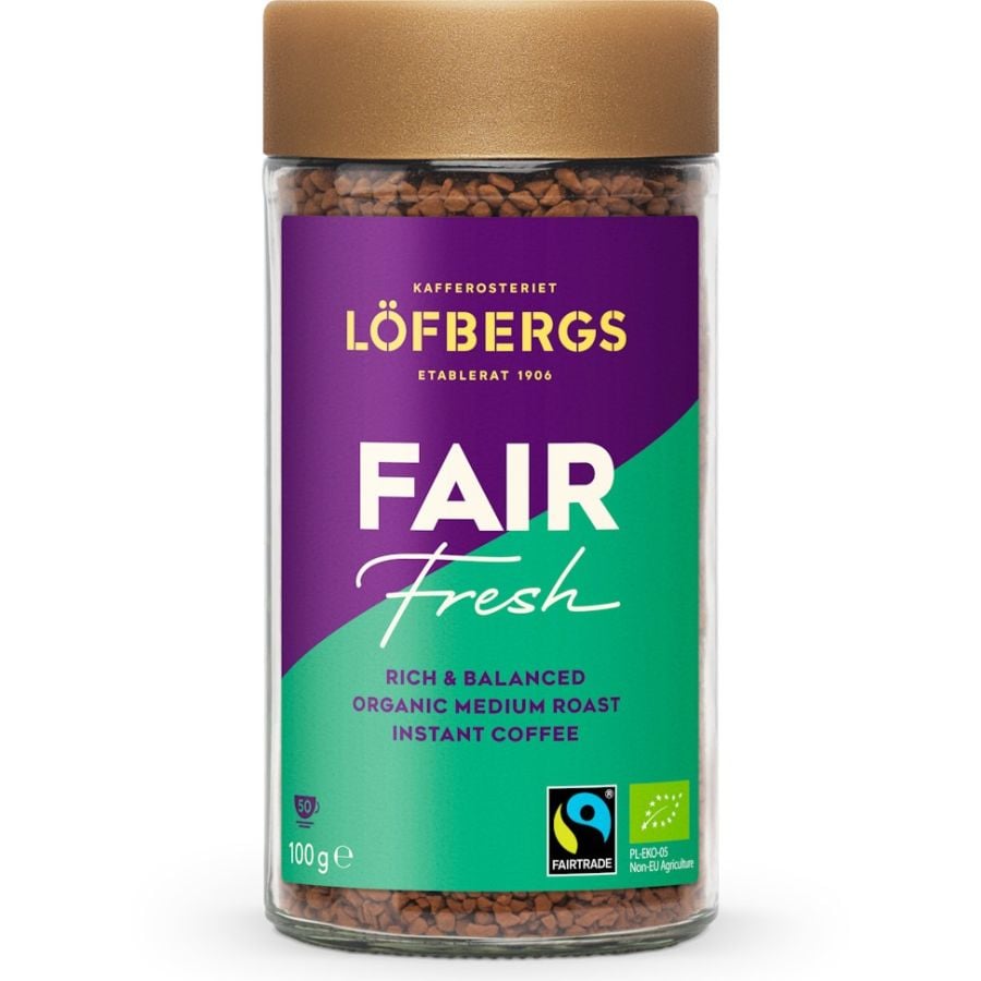 Löfbergs Fair Fresh Organic Instant Coffee 100 g