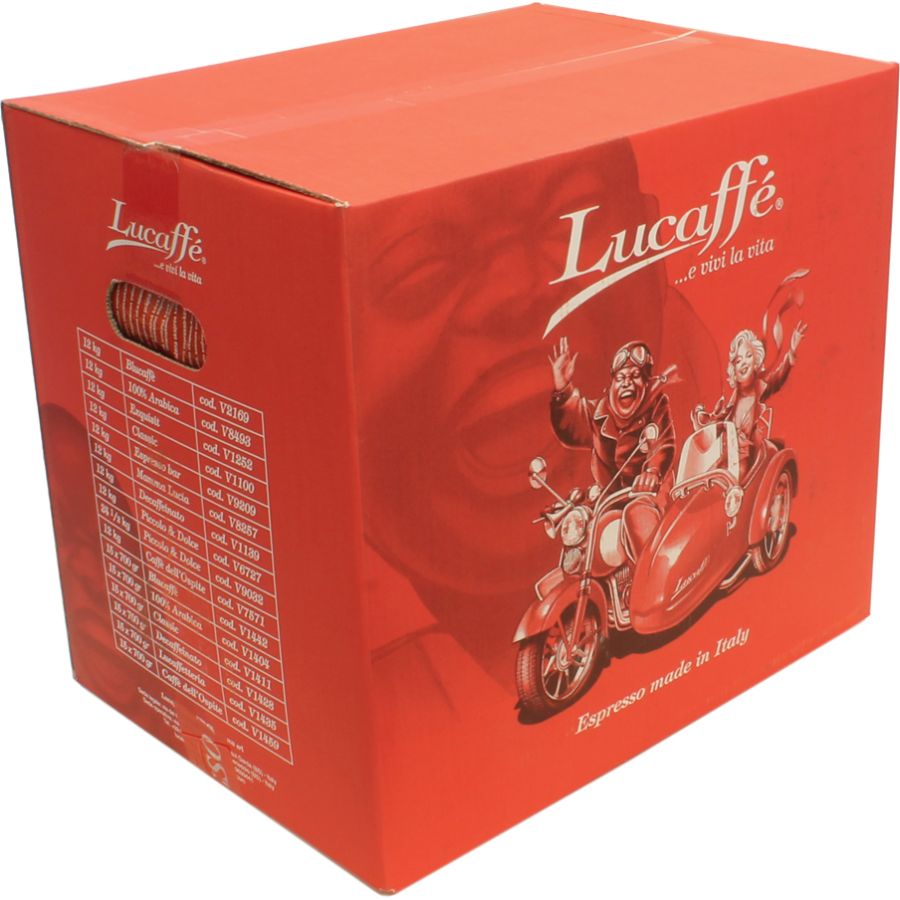 Lucaffé Mr. Exclusive 100 % Arabica grains de café 12 x 1 kg