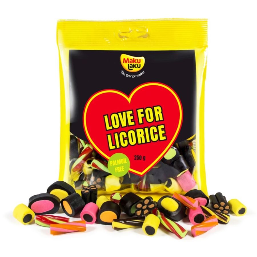 MakuLaku Love For Licorice Filled Licorice Mix 250 g