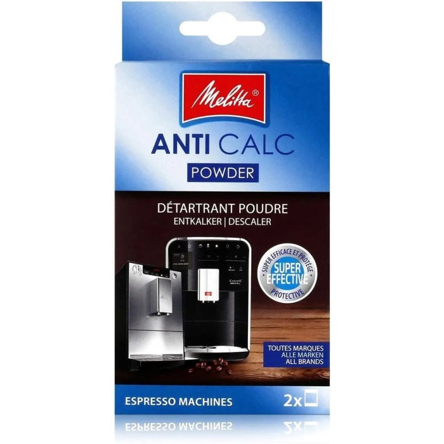 Melitta Anti Calc descalcificador en polvo para máquina de espresso 2 x 40 g