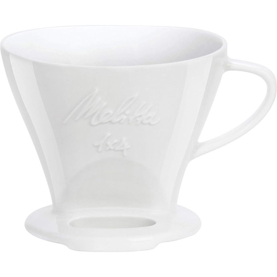 Melitta cone de filtre en porcelaine 1x4, blanc