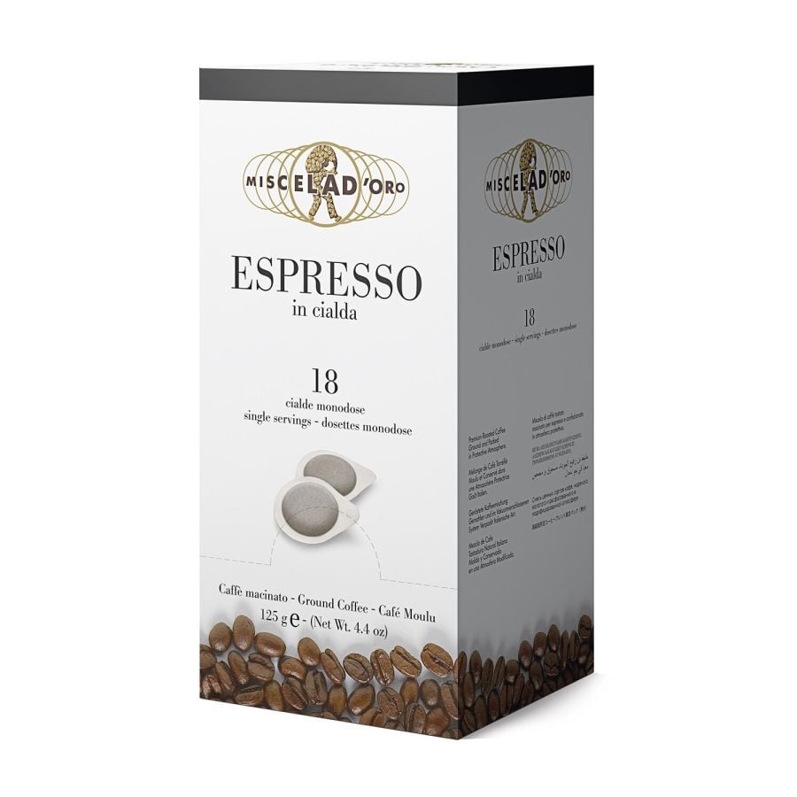 Miscela d'Oro Espresso monodosis de café E.S.E., 18 uds.