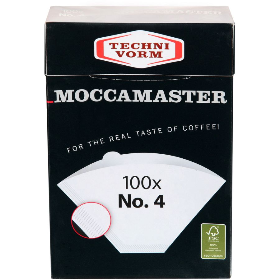 Moccamaster filtro de papel No 4, 100 uds.