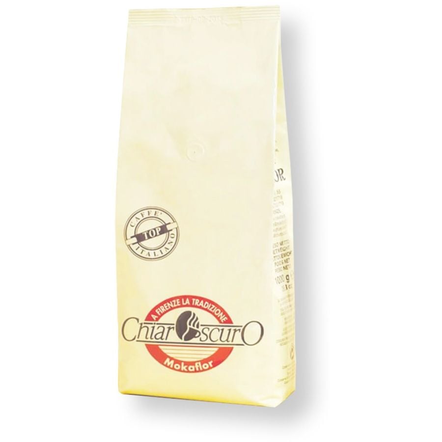 Mokaflor Chiaroscuro Decaffeinato Café décaféiné au CO2 Café en grains, 1 kg