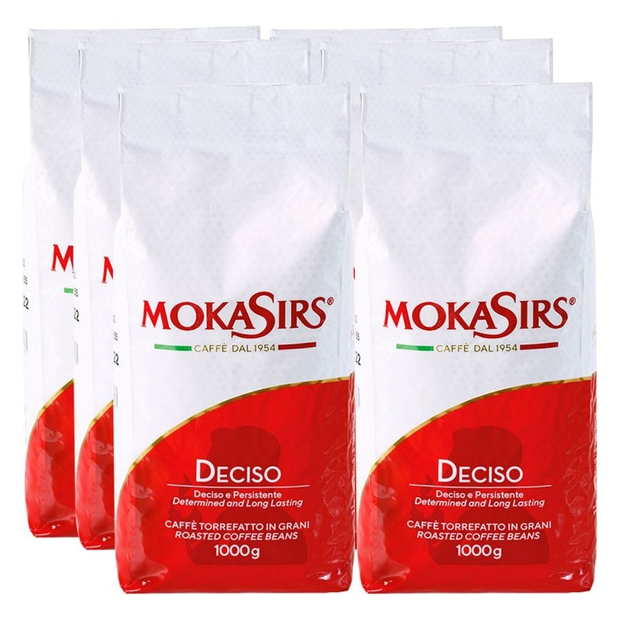 MokaSirs Deciso 6 x 1 kg café en grains