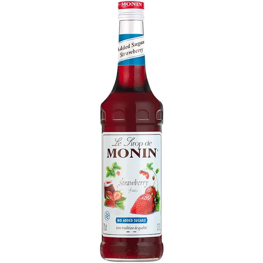 Monin Strawberry sirope de fresa - sin azúcares añadidos 700 ml