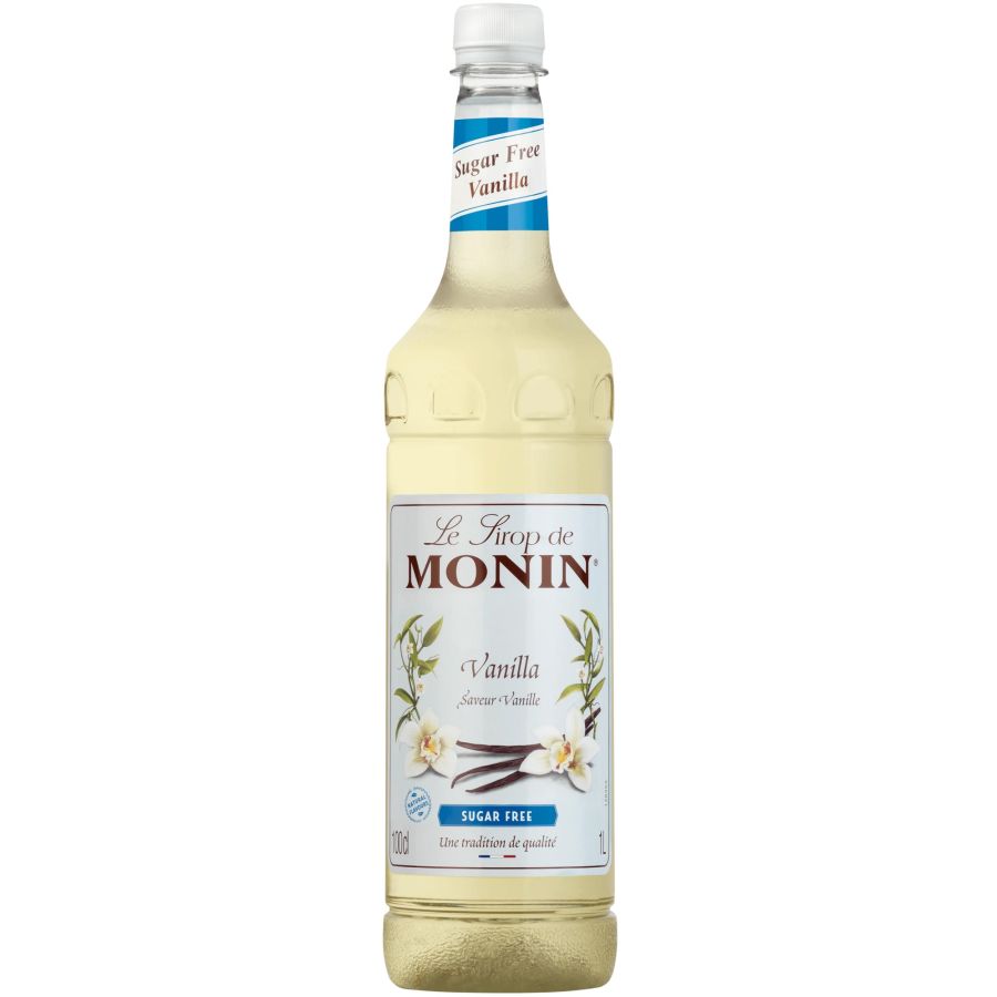 Monin Vanille sirope de vainilla sin azúcar 1 l botella PET