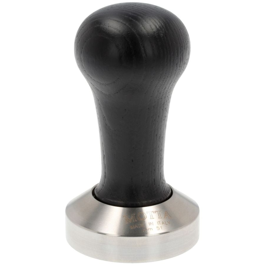 Motta Tamper 51 mm with Wooden Handle, Black