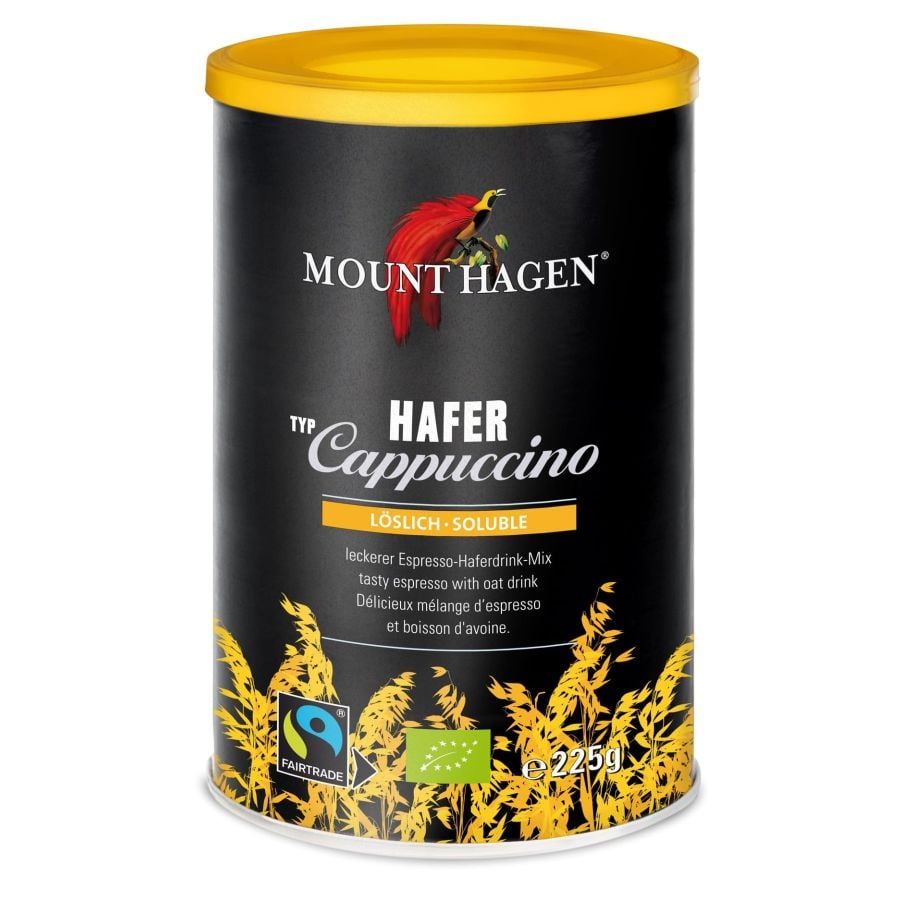 Mount Hagen Cappuccino Vegan Instant Coffee 225 g Jar