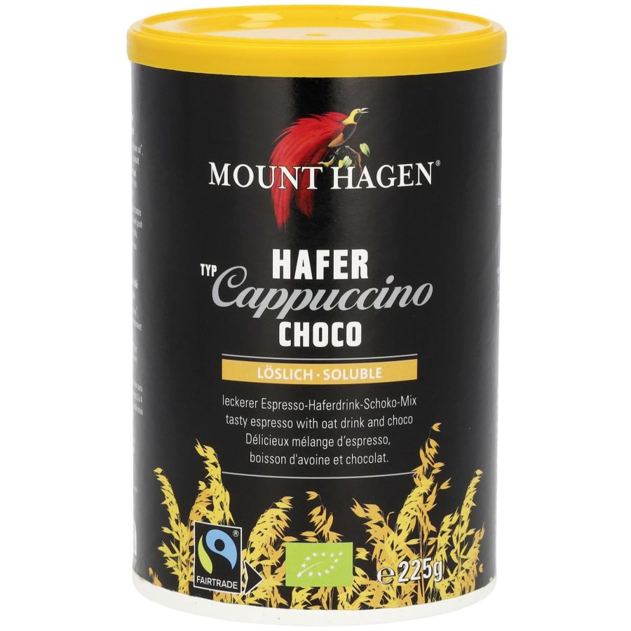 Mount Hagen Cappuccino Choco Vegan Instant Coffee 225 g Jar
