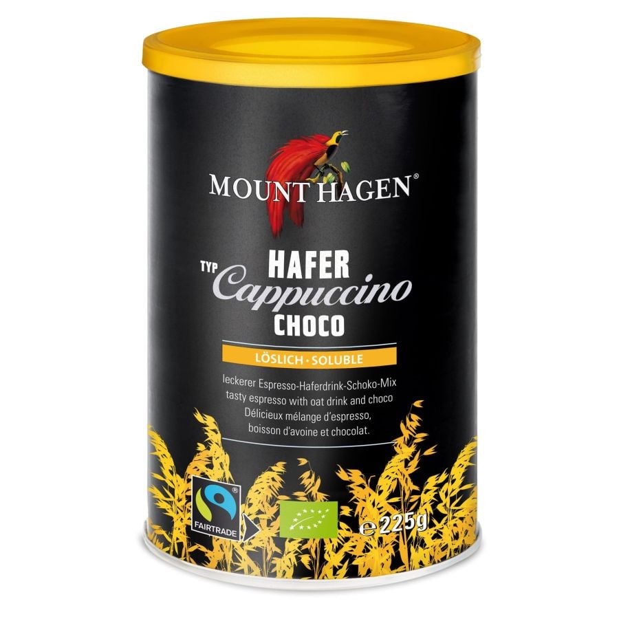 Mount Hagen Cappuccino Choco Vegan Instant Coffee 225 g Jar