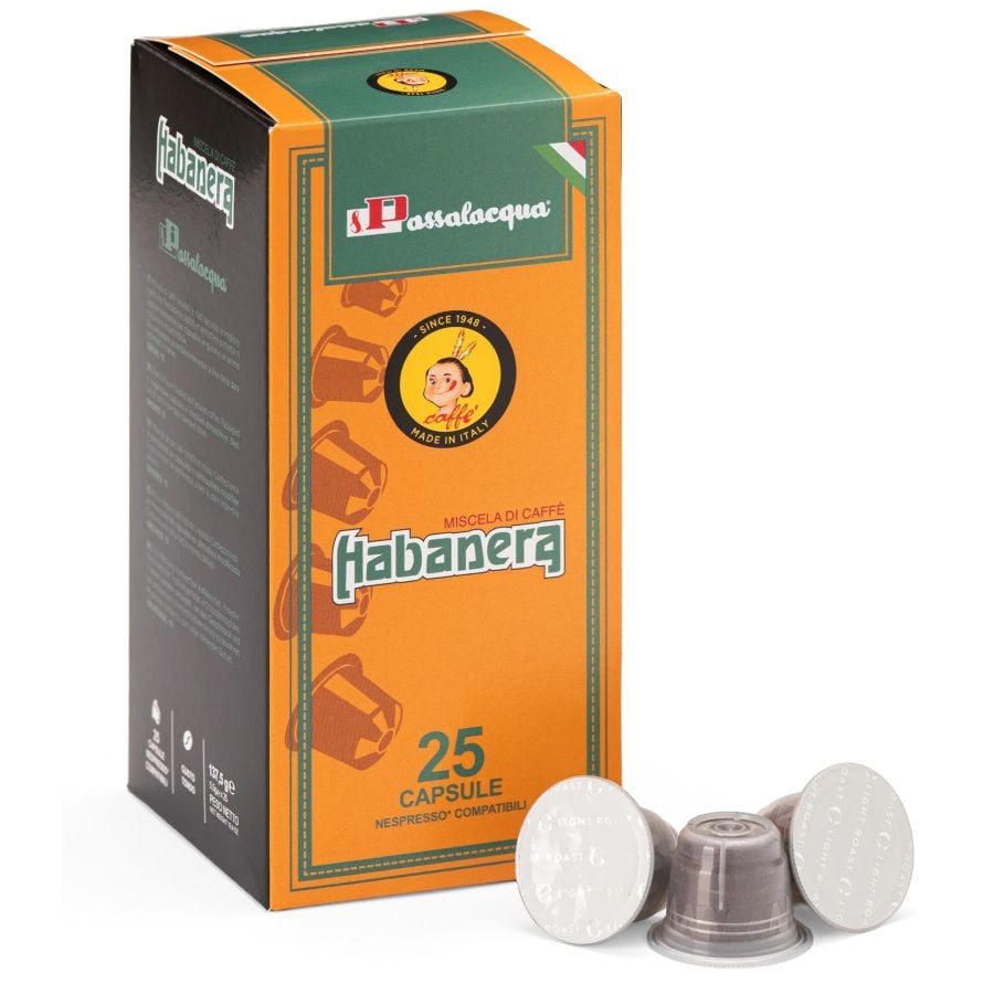 Passalacqua Habanera Nespresso-Compatible Coffee Capsules 25 pcs