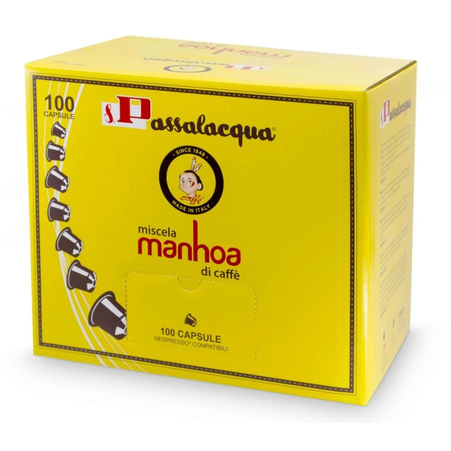 Passalacqua Manhoa Nespresso-Compatible Coffee Capsules 100 pcs