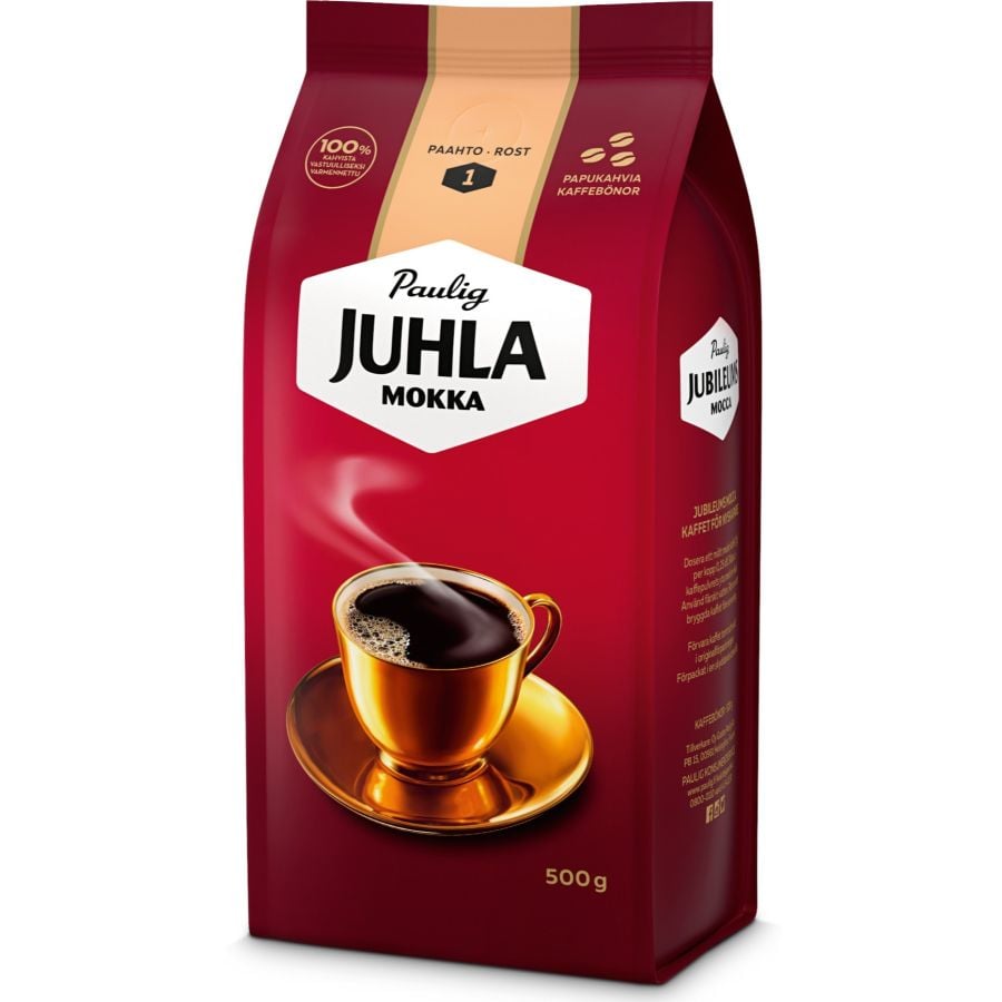 Paulig Juhla Mokka 500 g grains de café