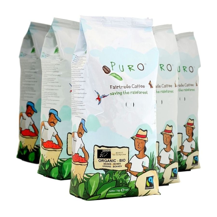 Puro Organic Bio 9 x 1 kg grains de café