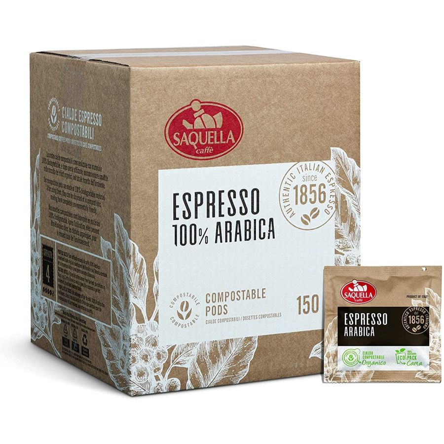 Saquella Espresso 100 % Arabica capsules d'espresso 150 pcs
