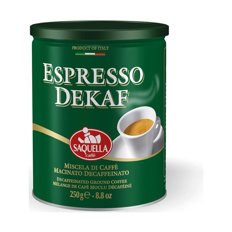 Saquella Saquella Espresso Dekaf Caffeine Free 250 g Ground Coffee