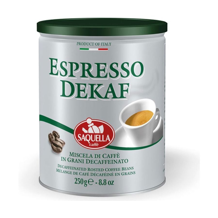Saquella Espresso Dekaf Caffeine Free 250 g Coffee Beans