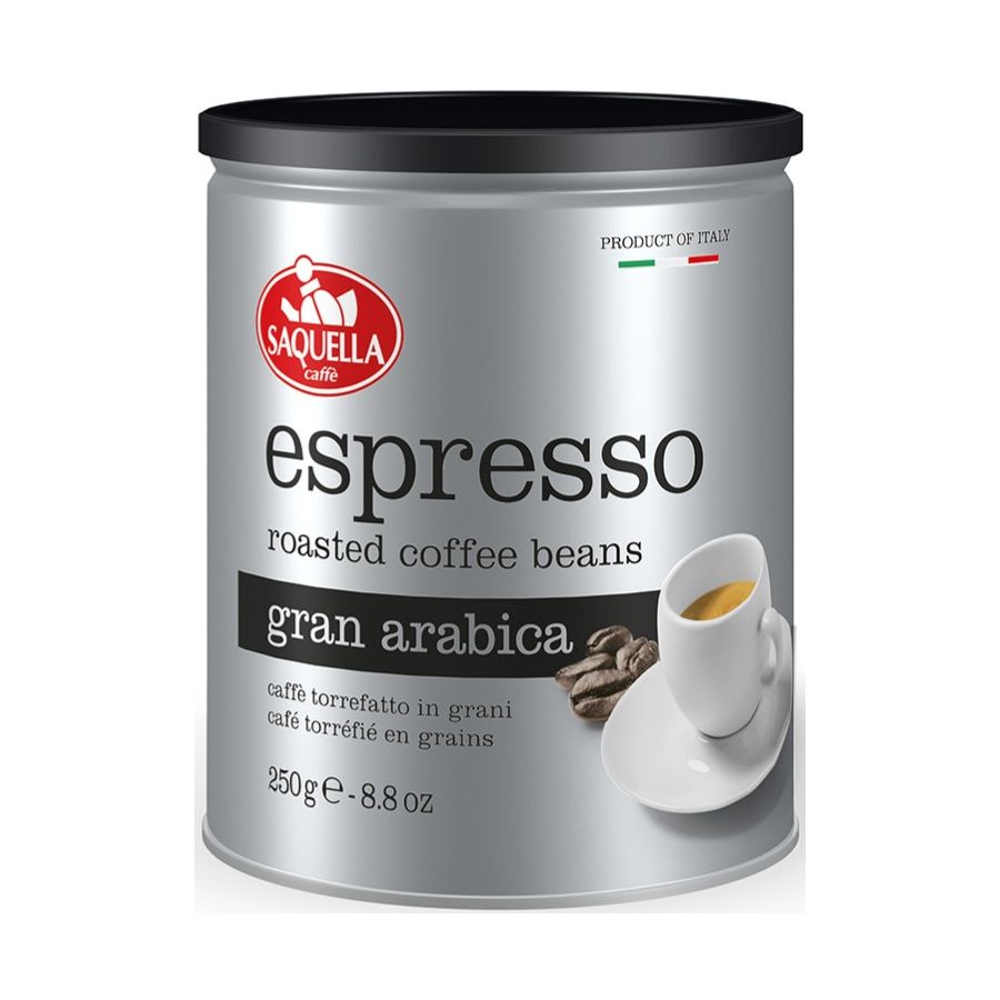 Saquella Espresso Gran Arabica 250 g grains de café