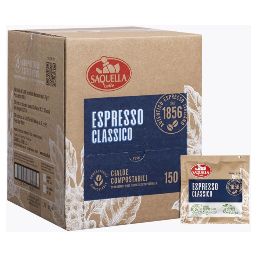 Saquella Espresso Classico Espresso Pods 150 pcs