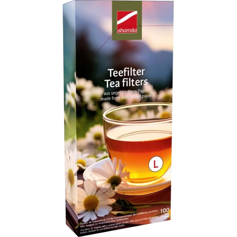 Shamila Unbleached Filter Paper For Tea 100 pcs, Size L