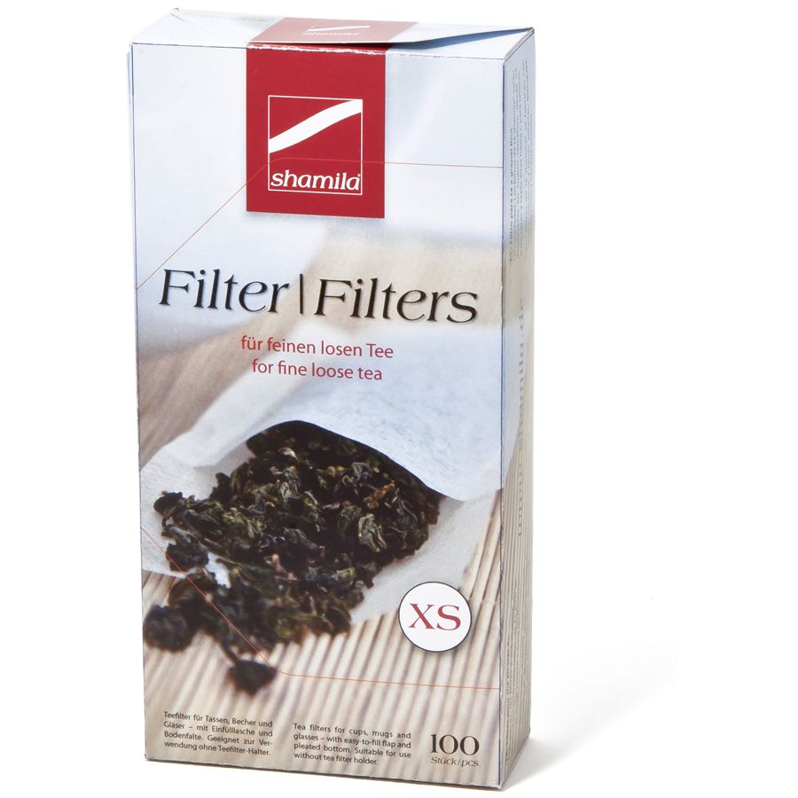Shamila papel filtro para té tamaño XS, 100 uds.
