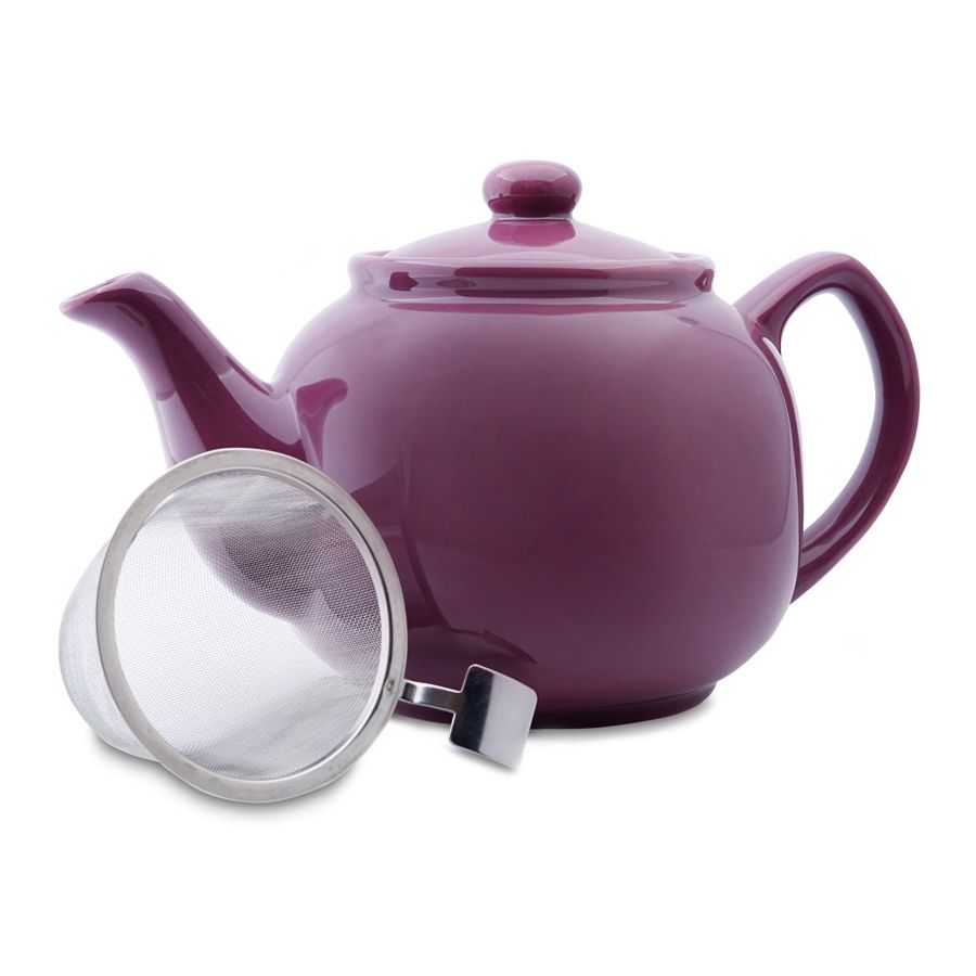 Shamila keramische theepot met zeef 1,2 l, violet