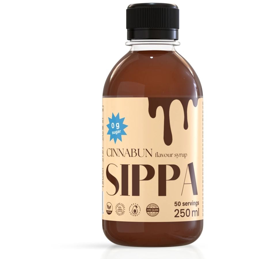 Sippa Cinnabun Sugarfree Syrup 250 ml