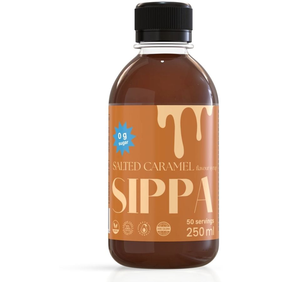 Sippa Salted Caramel Sugarfree Syrup 250 ml