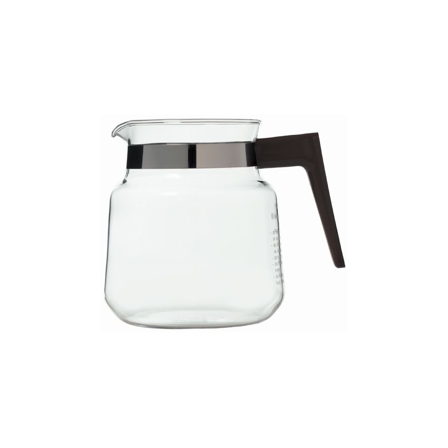 Moccamaster Pichet en verre 1,25 litres pour brasseurs de la série K, noir