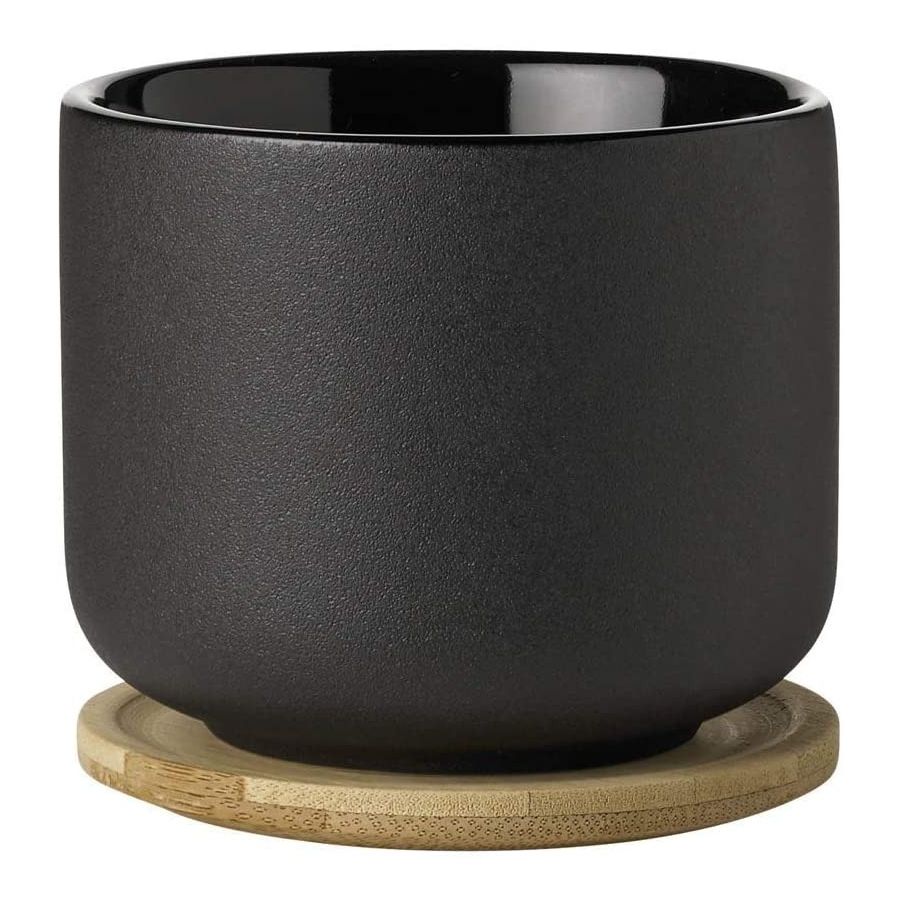 Stelton Theo Tea Mug taza de té 200 ml, negro