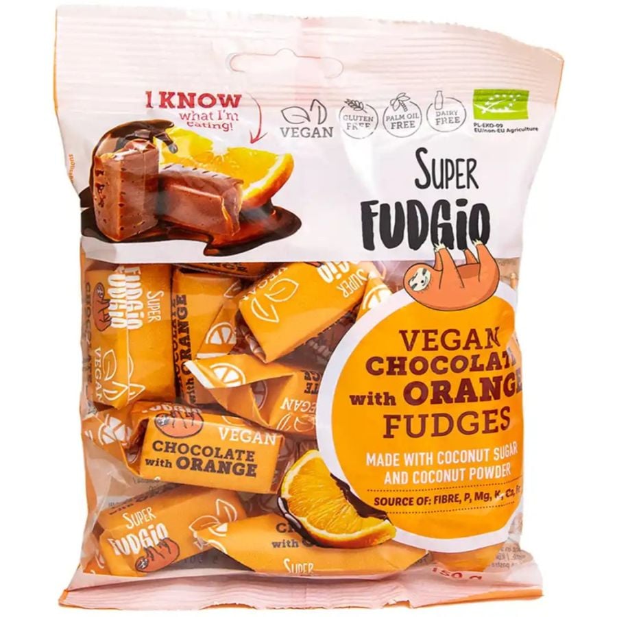 Super Fudgio Vegan Orange Fudges With Chocolate 150 g