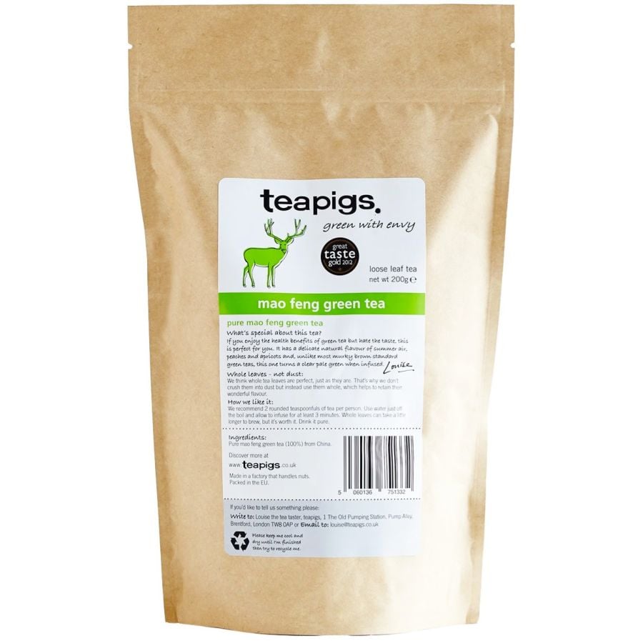 Teapigs Mao Feng Green Loose Leaf Tea 200 g