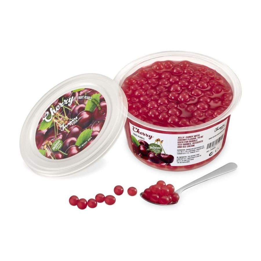 TIFC Boba Bubble Tea Fruit Pearls, Cherry 450 g