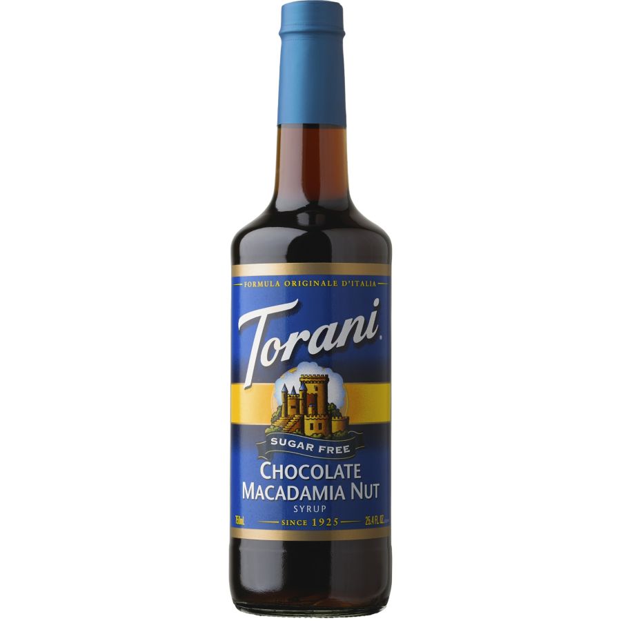 Torani Sugar Free Chocolate Macadamia Nut sirop sans sucre 750 ml