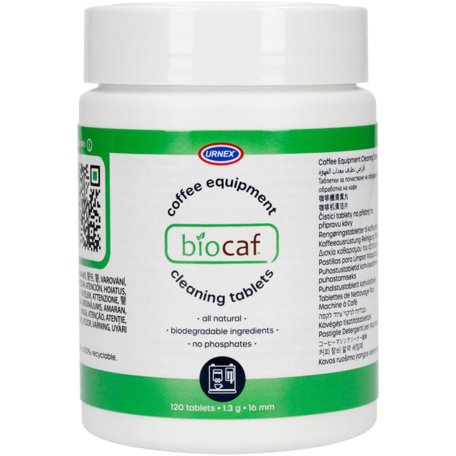 Urnex Biocaf pastillas de limpieza 120 uds.