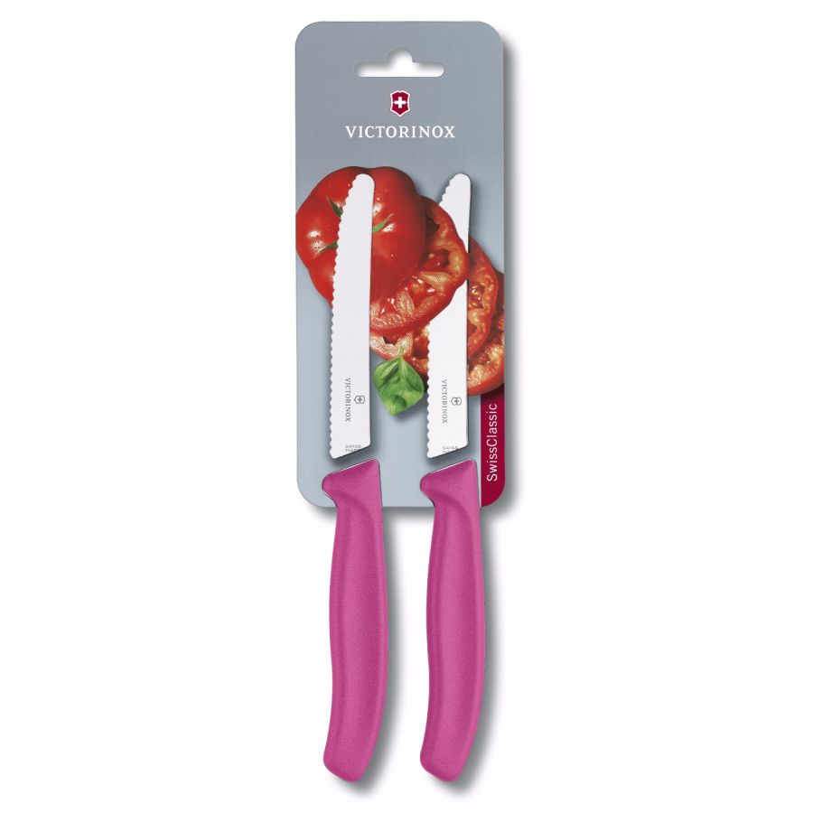 Victorinox Swiss Classic cuchillo para tomate 11 cm 2 uds., rosa