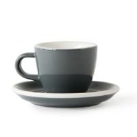 Acme Demitasse Espresso tasse 70 ml + soucoupe 11 cm, Dolphin Grey