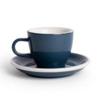 Acme Demitasse Espresso Taza 70 ml + Plato 11 cm, Whale Blue