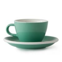 Acme Petite Tasse Cappuccino 150 ml + Soucoupe 14 cm, Vert Feijoa