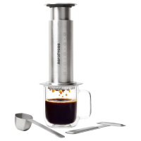 AeroPress Steel Coffee Maker, Silver