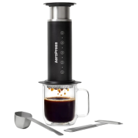 Aeropress Steel Coffee Maker, Black
