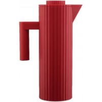 Alessi MDL12 Plissé jarra térmica 1 l, roja