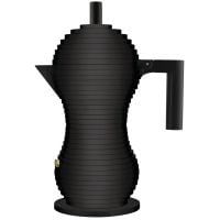 Alessi Pulcina Black Edition Cafetière moka, 6 tasses